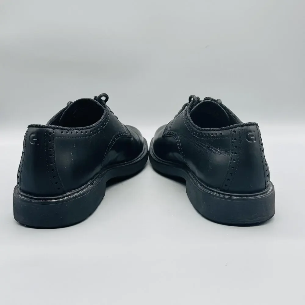 Cole Haan Shoes Mens 11 Black Leather Grandseries Derby Oxford Dress Comfort